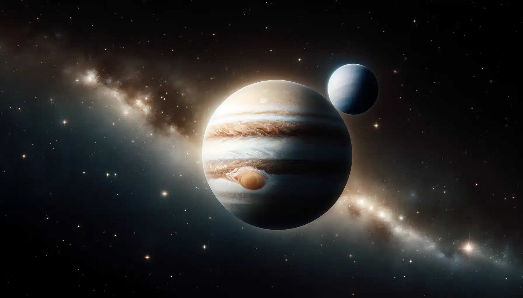 Jupiter-Uranus Konjunktion 2024